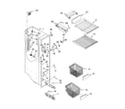 KitchenAid KSRX25FNST01 freezer liner parts diagram