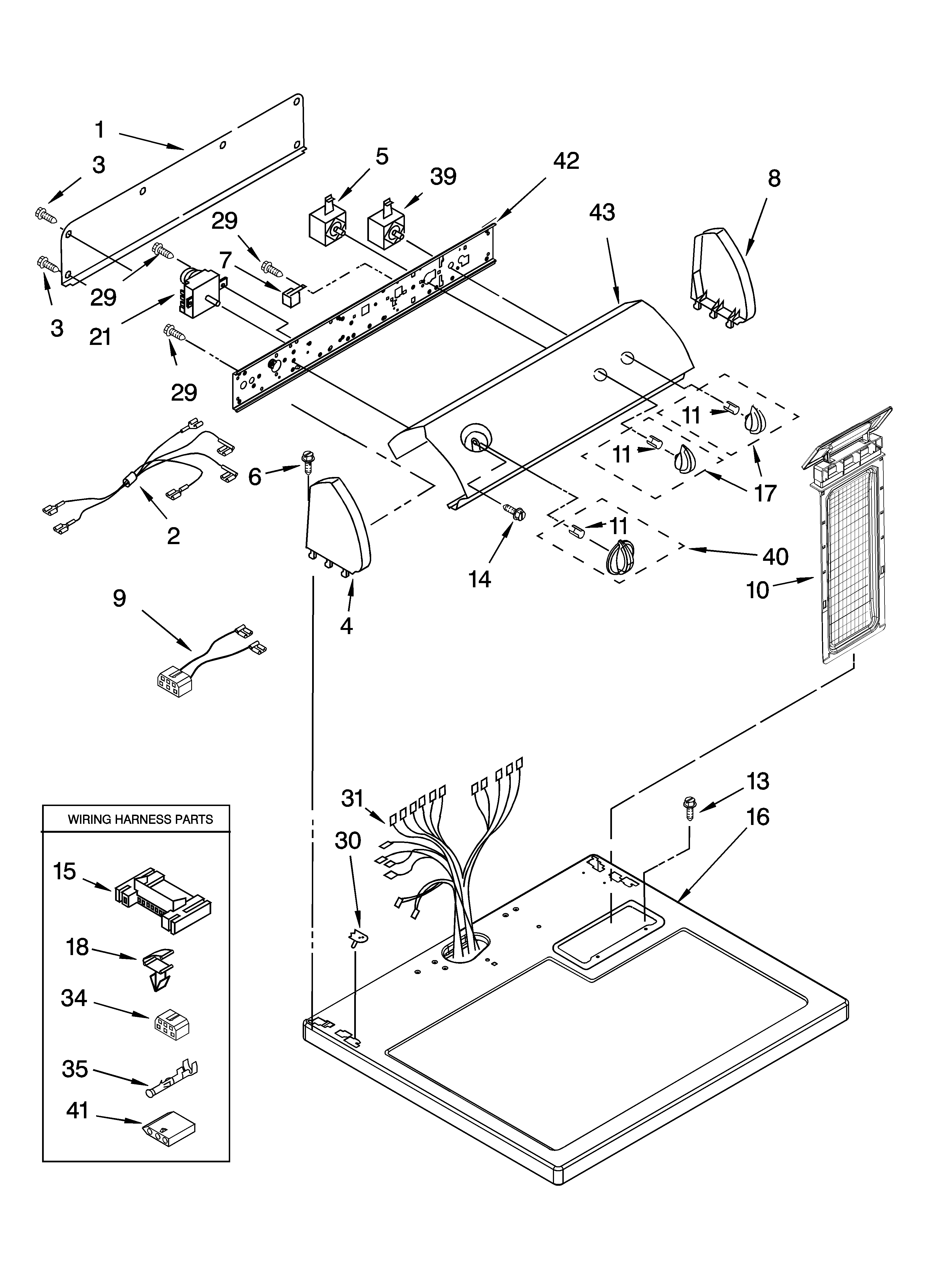 Top and console parts optional parts (not included)