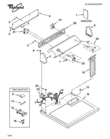 Top and console parts optional parts (not included)
