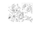 Whirlpool LER5636PQ0 bulkhead parts diagram