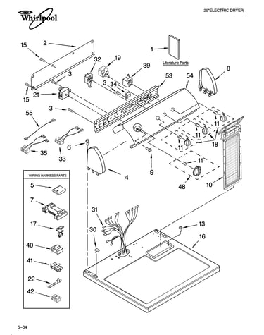Top and console parts