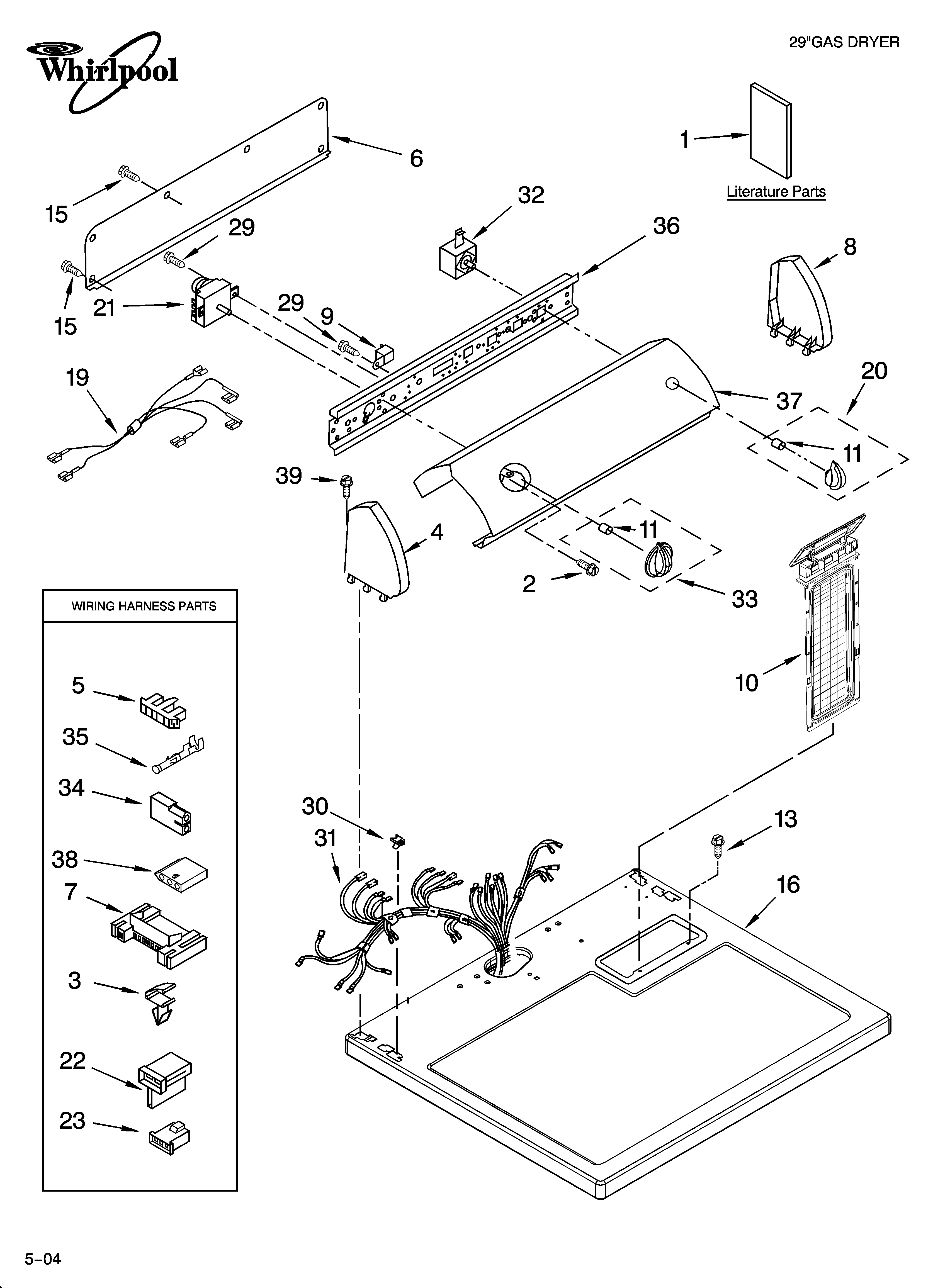 Top and console parts
