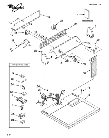 Top and console parts