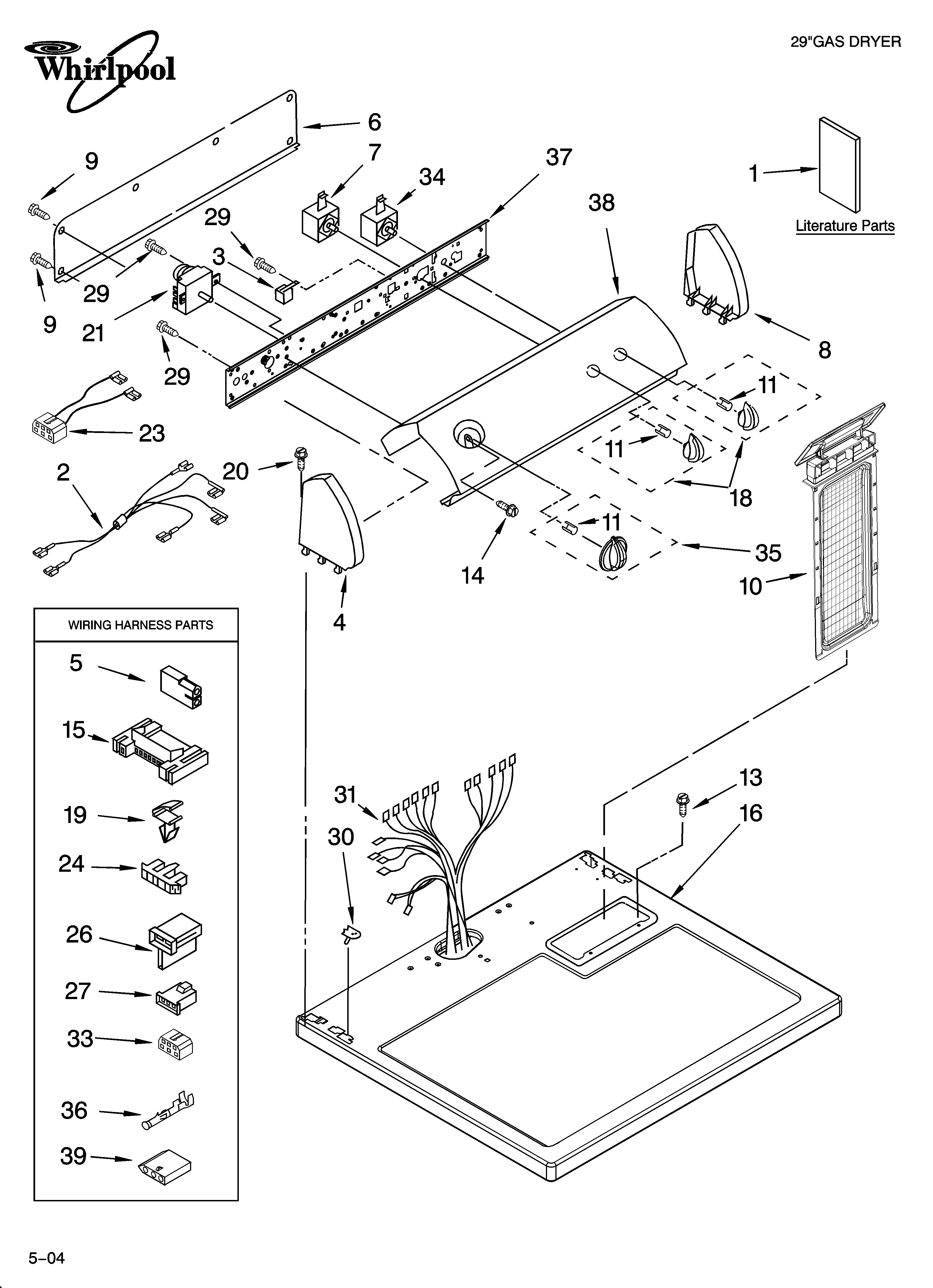Top and console parts