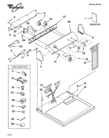 Top and console parts