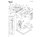 Whirlpool LGQ9858PG0 top and console parts diagram