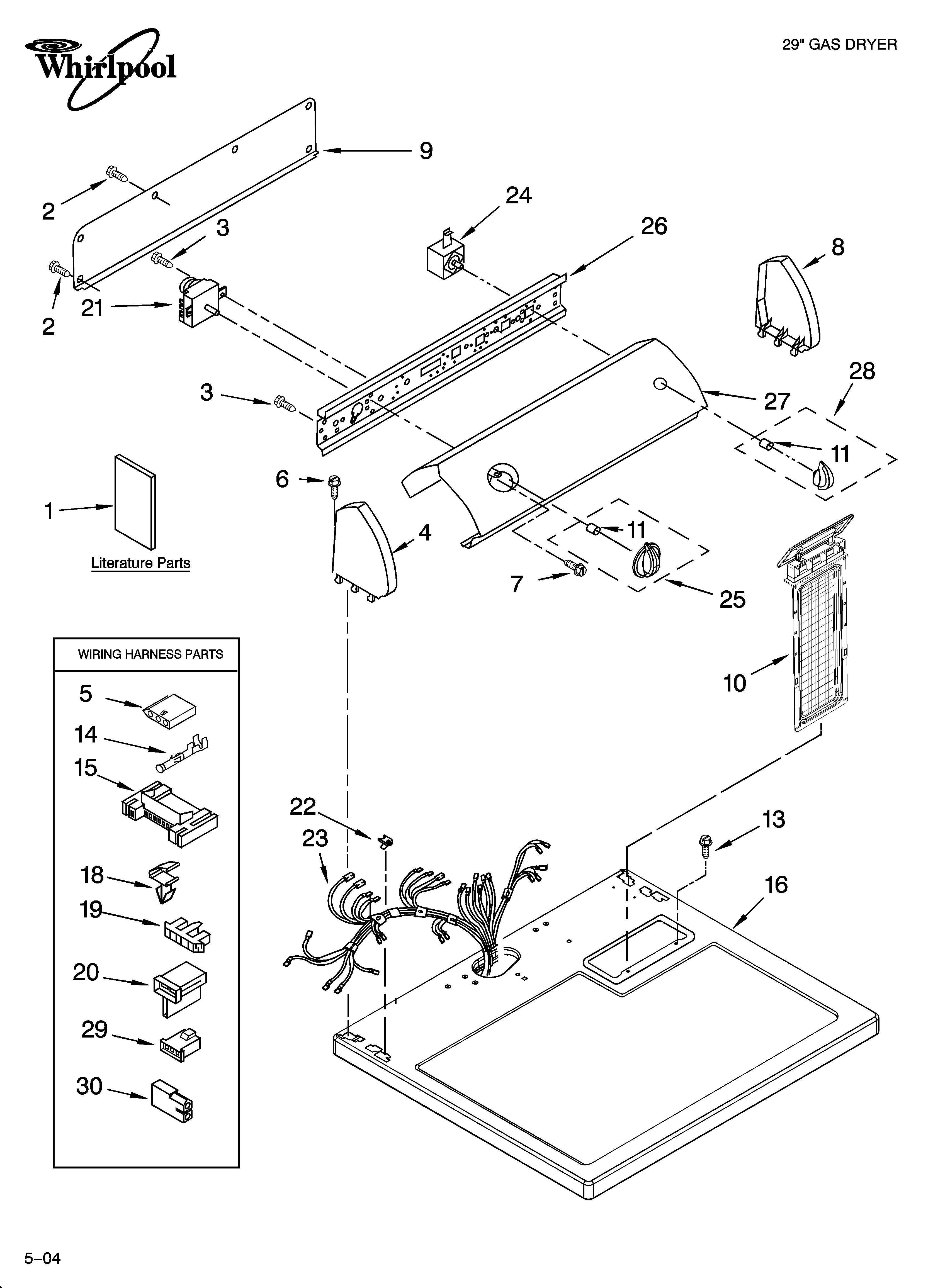 TOP AND CONSOLE PARTS
