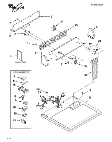 Top and console parts