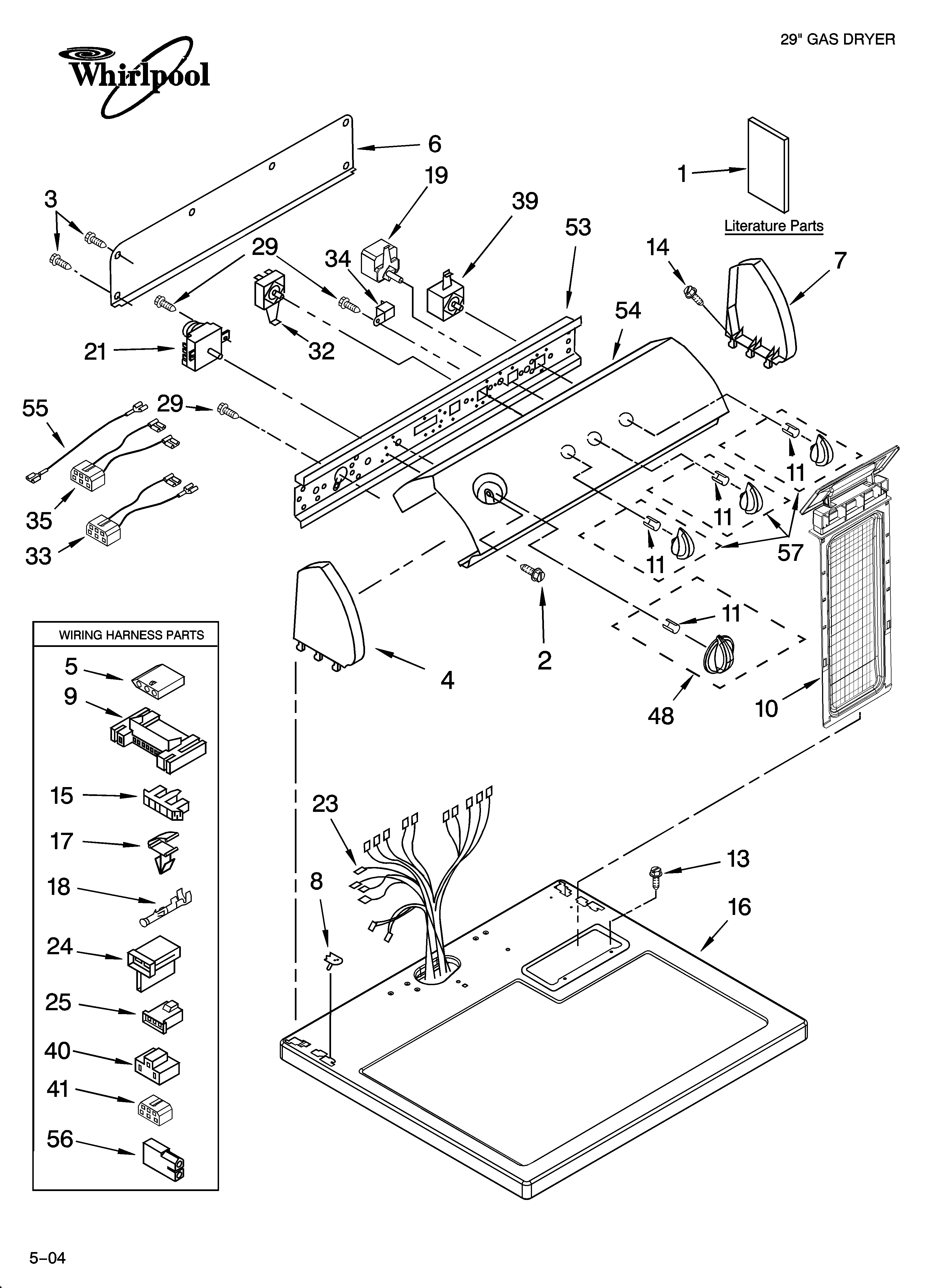 Top and console parts