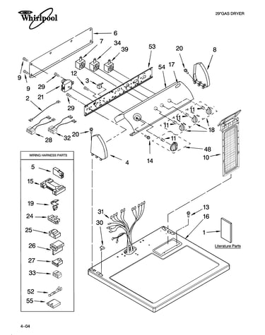 Top and console parts