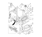 Whirlpool LGR8648PW0 cabinet parts diagram