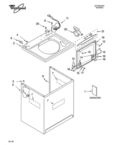 Top and cabinet parts
