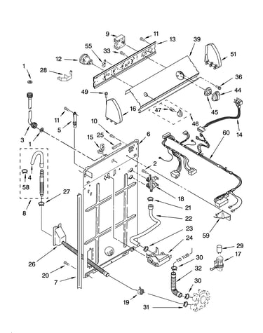 Controls and rear panel parts