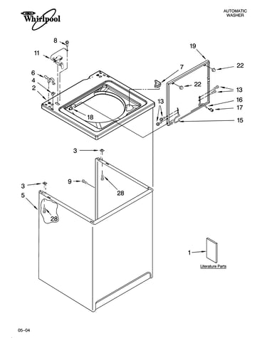 Top and cabinet parts