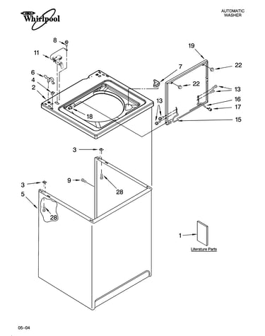 Top and cabinet parts
