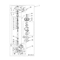 Whirlpool LSR7333PQ0 gearcase parts diagram