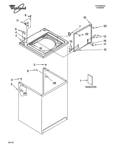 Top and cabinet parts