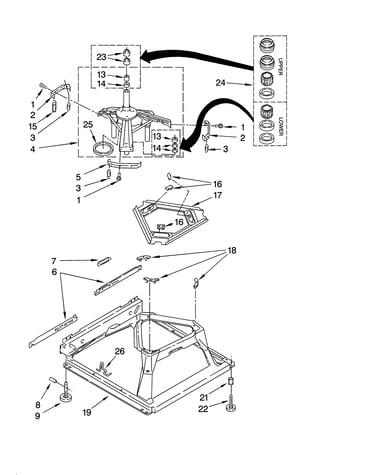 Machine base parts