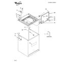 Whirlpool LSW9700PQ0 top and cabinet parts diagram