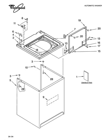 Top and cabinet parts
