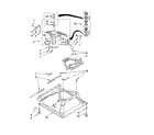 Whirlpool LSW9700PQ0 machine base parts diagram