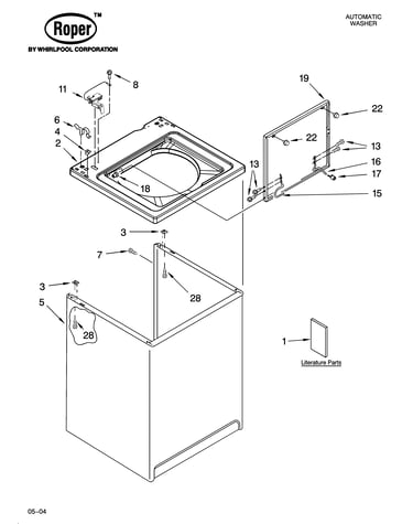 Top and cabinet parts