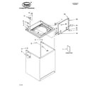 Roper RAS8333PQ0 top and cabinet parts diagram