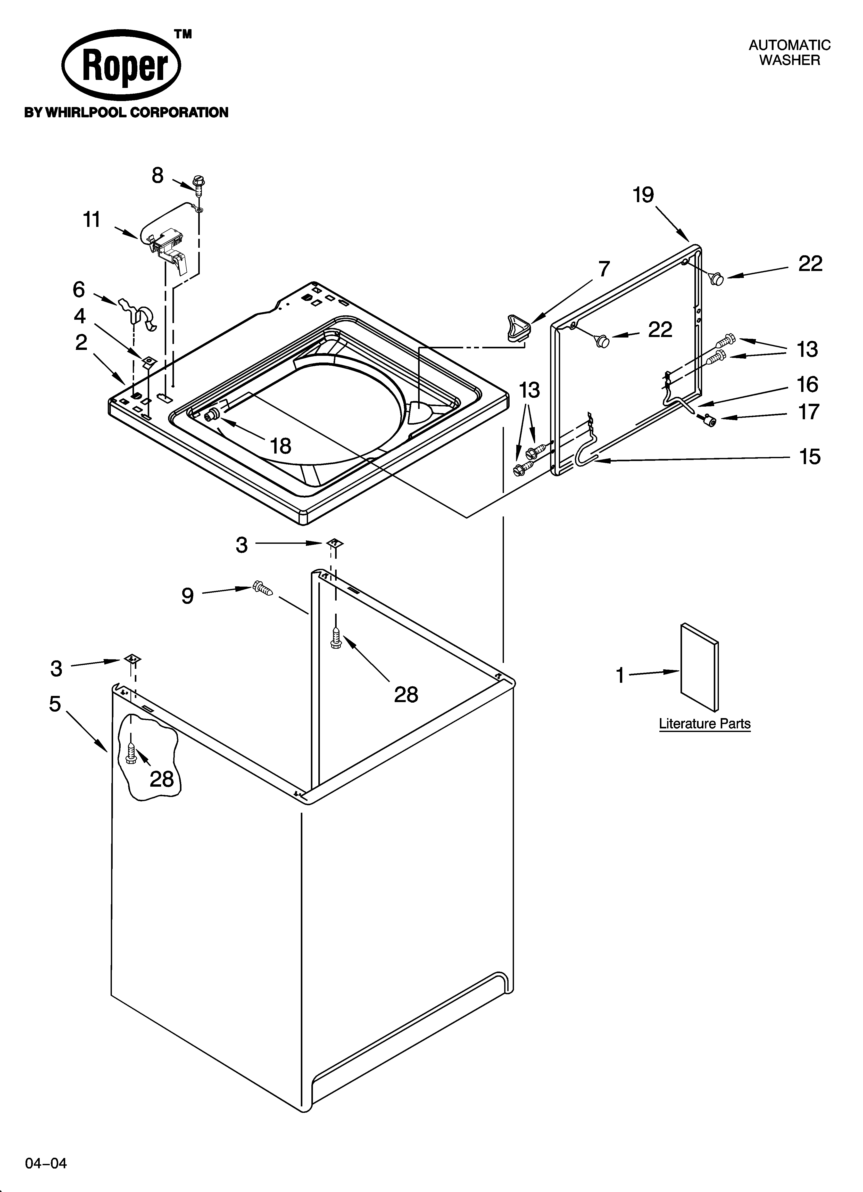 Top and cabinet parts