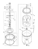 Agitator, basket and tub parts