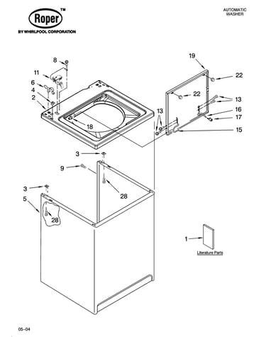 Top and cabinet parts