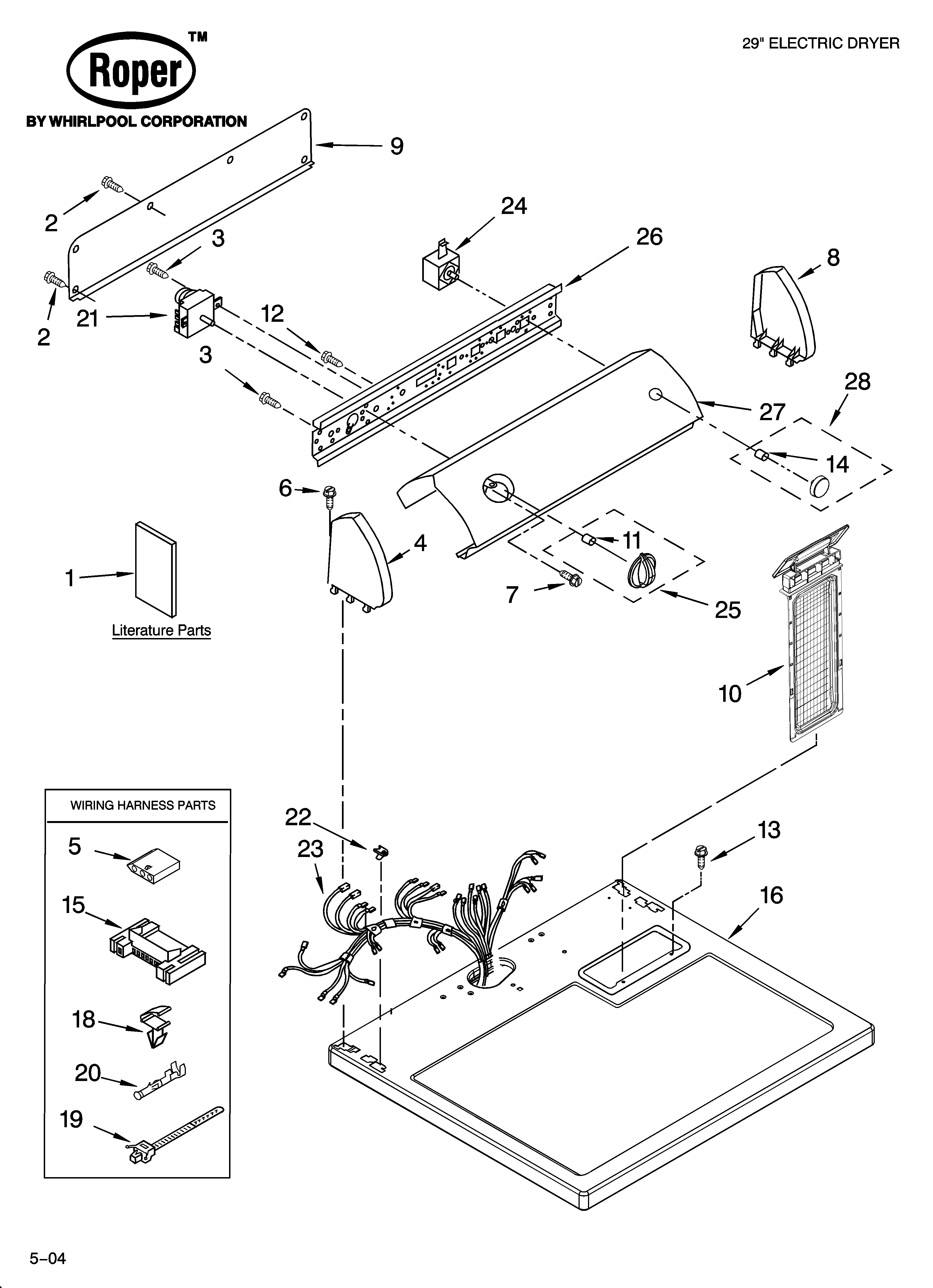 Top and console parts