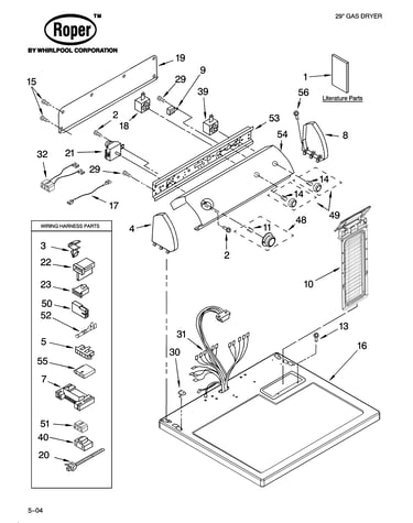 Top and console parts