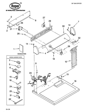 Top and console parts