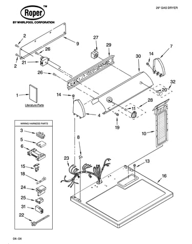 Top and console parts