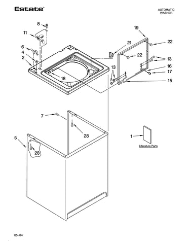 Top and cabinet parts