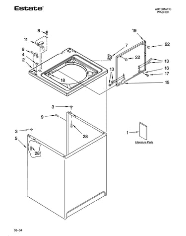 Top and cabinet parts