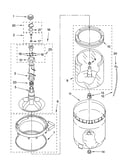 Agitator, basket and tub parts