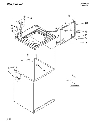 Top and cabinet parts