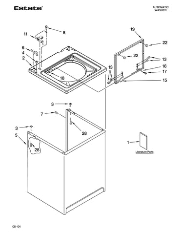 Top and cabinet parts