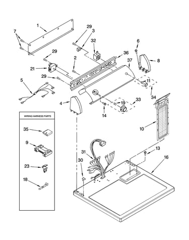 Top and console parts