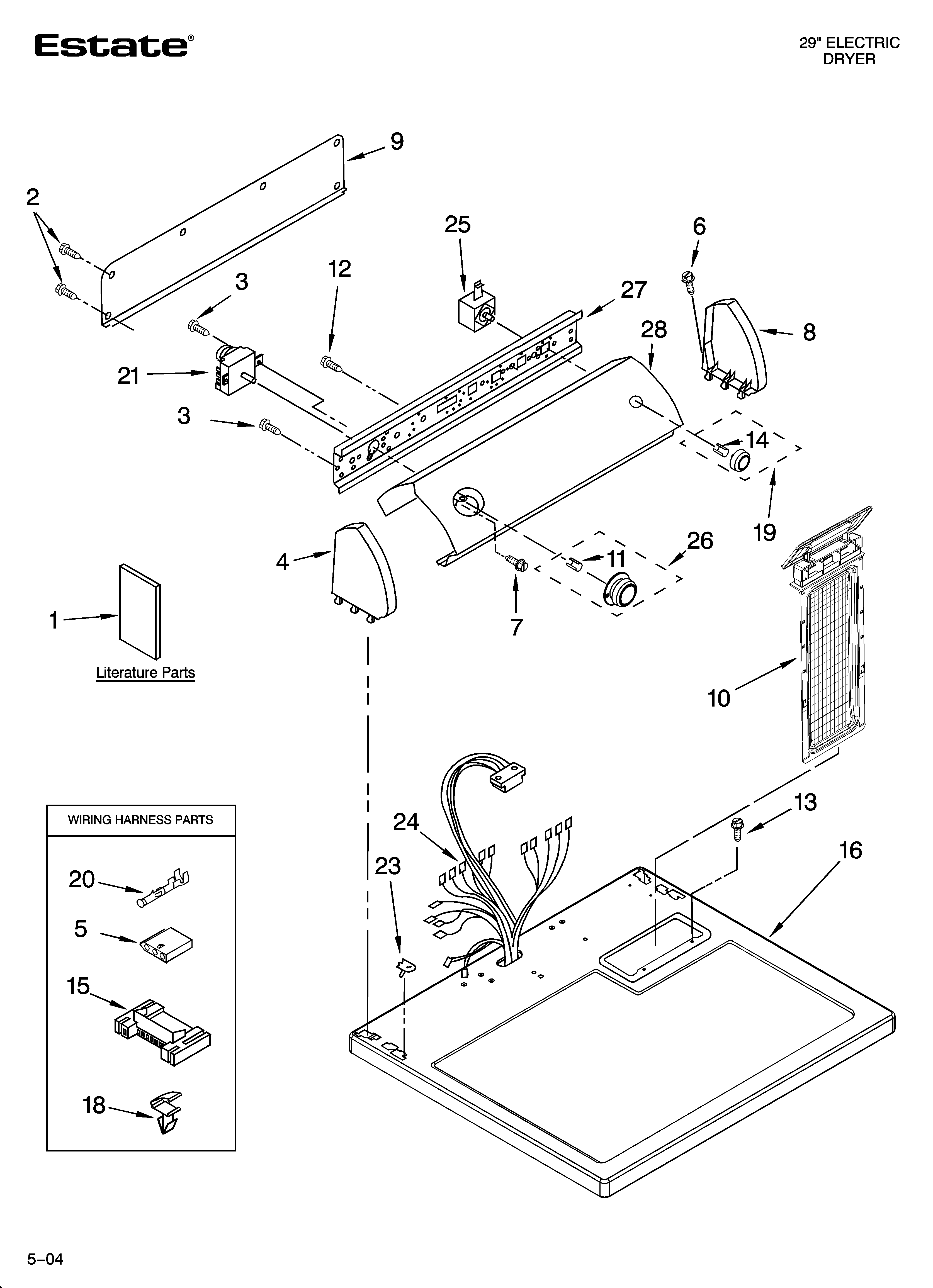 Top and console parts
