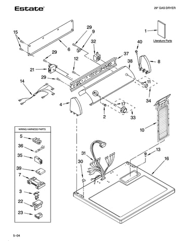 Top and console parts