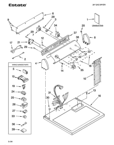 Top and console parts