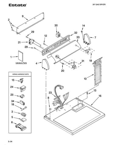 Top and console parts