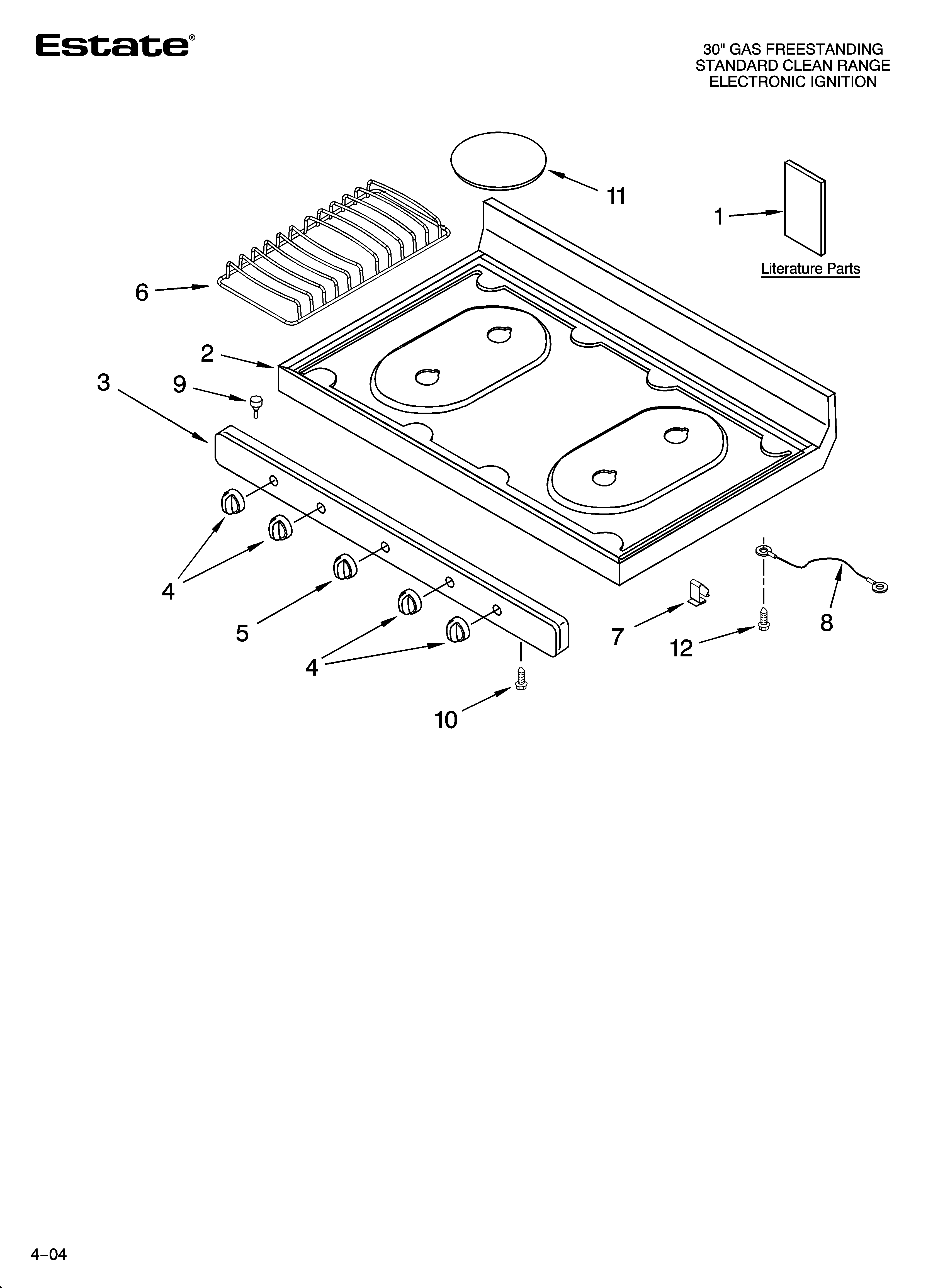 Cooktop parts