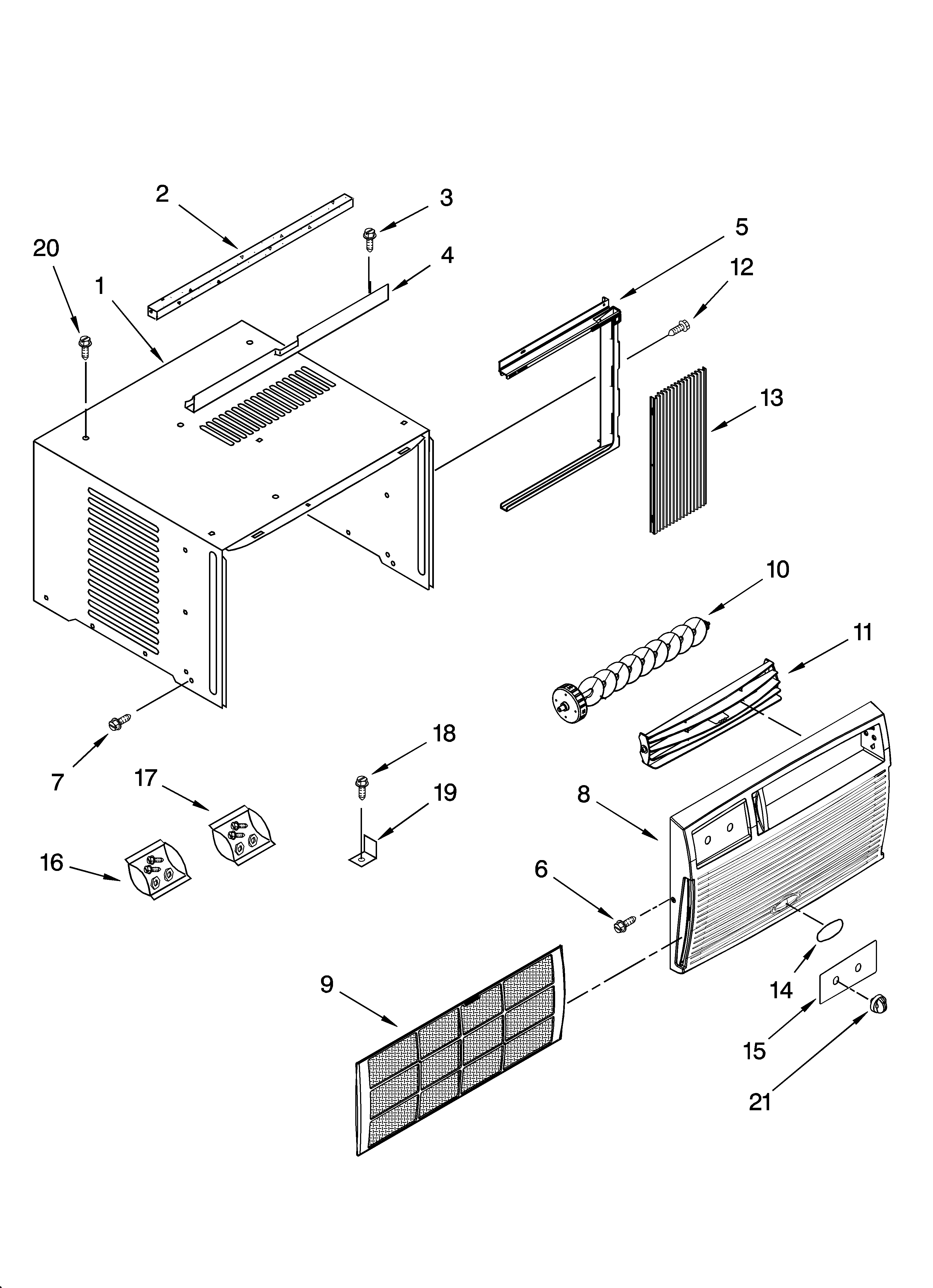 CABINET PARTS, OPTIONAL PARTS (NOT INCLUDED)