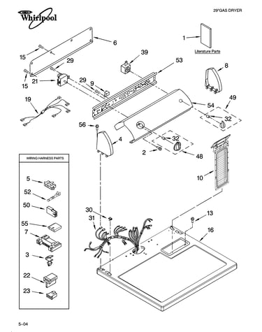Top and console parts