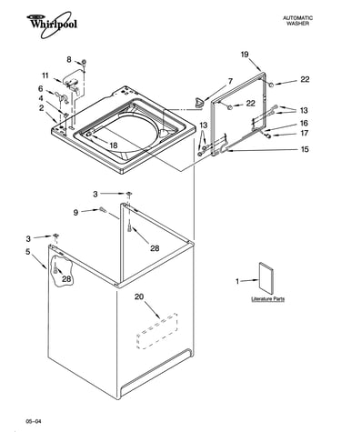 Top and cabinet parts