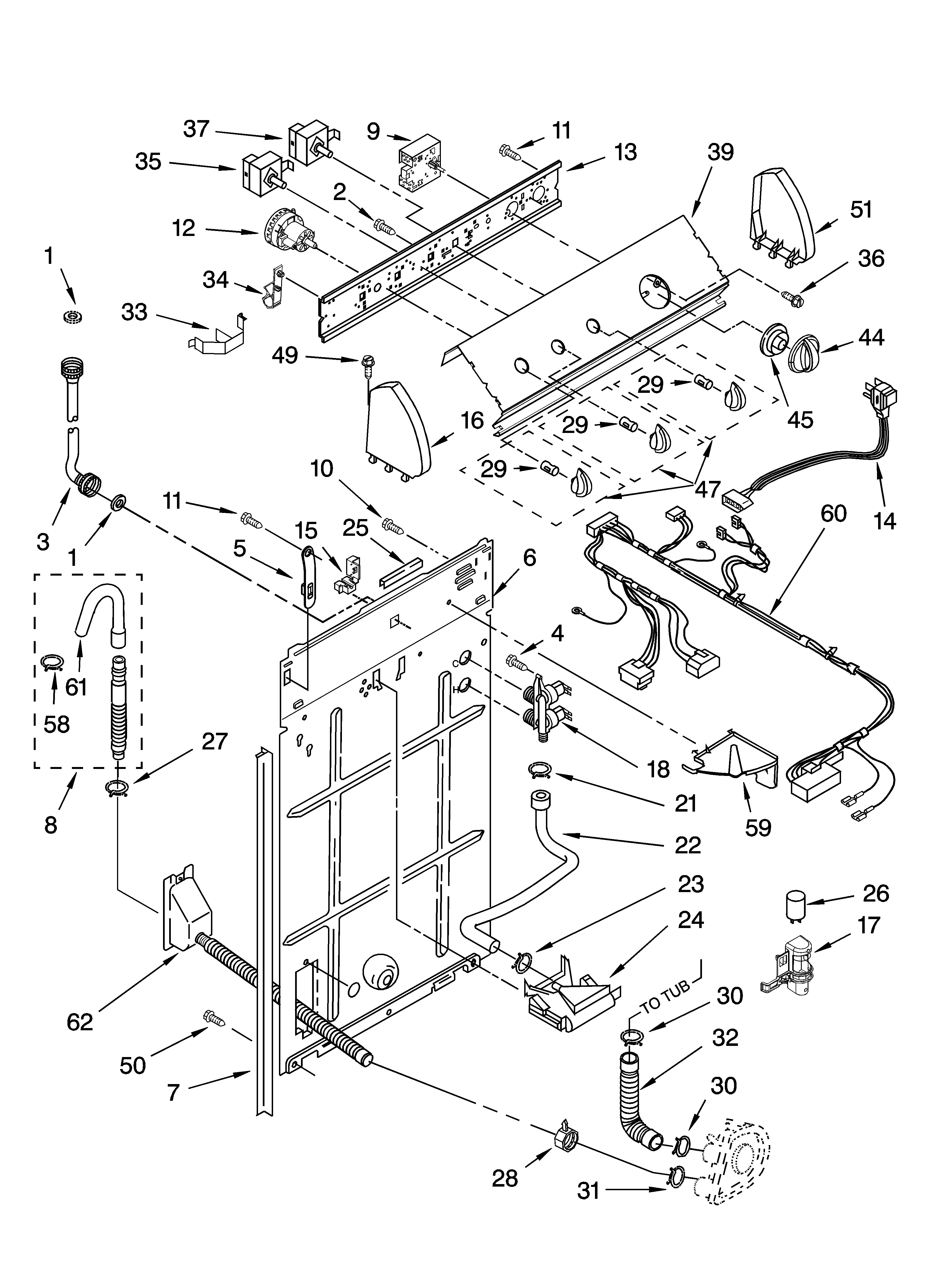 CONTROLS AND REAR PANEL PARTS