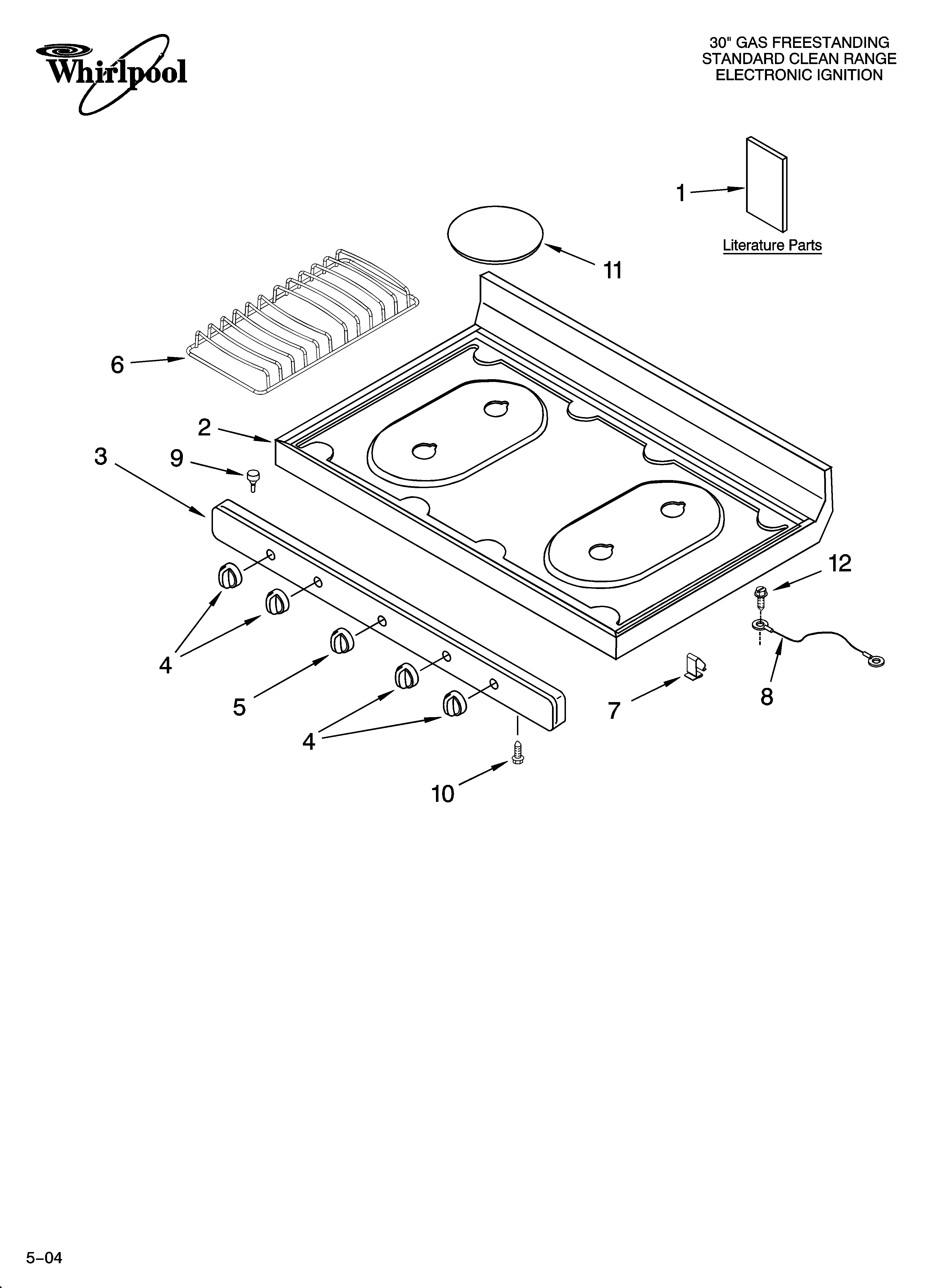 Cooktop parts